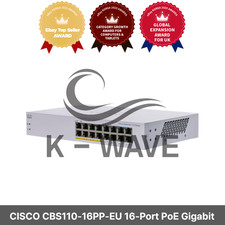 CISCO CBS110-16PP-EU 16-Port PoE Gigabit Switch / Express / Genuine picture
