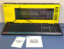 Corsair K55 CORE RGB Gaming Keyboard Wired USB Black CH-9226C65-NA picture