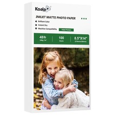 Lot 100-300 Koala Premium Matte Photo Paper 8.5x14 48lb for Inkjet Printers picture