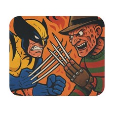 Wolverine vs Freddy Krueger Mouse Pad Horror Crossover Desk Mat Mouse Pad Custom picture