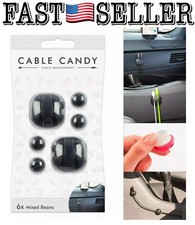 Cable Candy Mixed Beans Cable Holder and Cable Management - Black picture