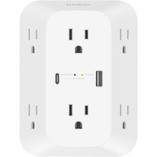 Belkin 6-Outlet Wall Surge Protector with USB-A and USB-C Port, White picture