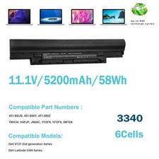 🧡LOT Battery For Dell Latitude 3340 3350 11.1V 65Wh YFDF9 HGJW8 5MTD8 451-BBIY picture