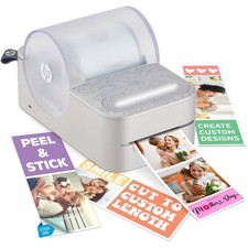 HP Sprocket Panorama Instant Label Photo Printer Zink Paper Prints - White picture