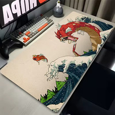 Huge Waves Japan Anime Mouse Pad Laptop G-gyarados Red Sun Clouds Mousepad  picture