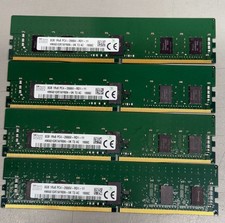 Lot of 4 SK hynix 8GB DDR4-2666 PC4-21300 ECC RDIMM Server RAM 32GB picture