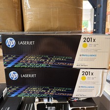 Lot of 2 New/Sealed HP LaserJet 201x Yellow Print Cartridge (CF402X) picture