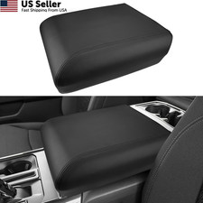 INTGET Center Console Cover for 2025 2026 Ford F150 2021-2026, black stitches  picture