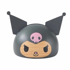 Kuromi Wooden Phone Stand Natural Wood Sanrio Nichigan Japan picture