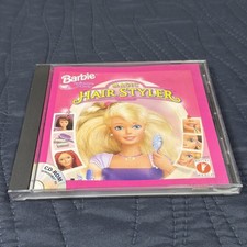 Barbie Magic Hair Styler CD-ROM PC Windows 95 Vintage 1997 Complete w/ Case picture