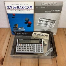 SHARP PC-1245 Pocket Computer  LCD replaced includes original box and manual Use picture