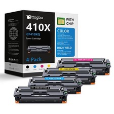 ** NEW HP Toner | 410X / 410A | Black/Color | With Chips | Compatible | 4-Pack picture