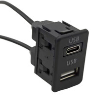 Type-C USB Port Panel Interface Extension Cable Adapter For Car Dash Flush Mount picture