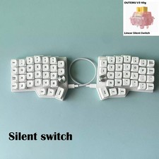 Corne 4x6 Split Ergonomic Mechanical Keyboard Hot-Swap RGB VIAL Programmable picture