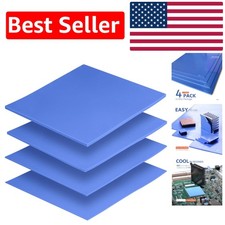 High Performance 4 Pack Silicone Thermal Cooling Pads - Non-Conductive & Safe picture