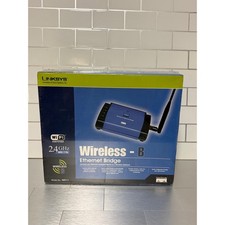 Linksys WET11 Wireless-B Ethernet Bridge 2.4GHz 802.11b Sealed NOS picture