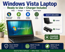 Windows Vista Laptop Customizable  — Ready to Use + Charger Included picture