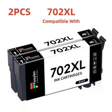 2pk Compatible With 702XL Black Ink For Epson 702 Workforce WF-3720 WF-3730 3733 picture