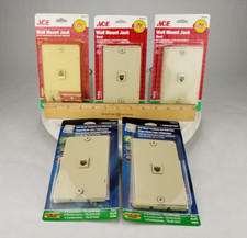 5x Wall Mount Jack - ACE Hardware 3038270 Telephone Landline Monster Ivory picture