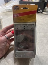 Bell Single Gang 1/2 In. 3-Outlet Gray Aluminum Weatherproof Outdoor Outlet Box picture