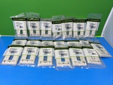 LOT OF 20 Ortronics OR-40300547 FP, TracJack Faceplate 3 Hole SG PC Kit White picture
