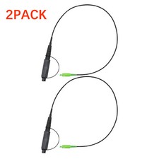 2PACK Optical Hardened Male Connector to SC/APC Test Jumper Singlemode 2 feet picture