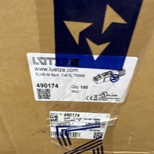 Box of 100 LUTZE  Cat 6A factory sealed  box  RJ45-M 490174 picture