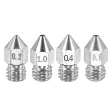 4 Pack MK8 Nozzles 0.2mm-1mm 3D Printer Extruder Nozzle for 3mm Filament picture