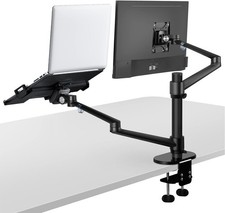17-32 Inch Monitor and Laptop Mount, Adjustable Dual Arm Desk Stand picture
