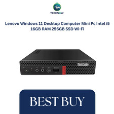 Lenovo Windows 11 Desktop Computer Mini Pc Intel i5 16GB RAM 256GB SSD Wi-Fi picture