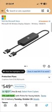 Microsoft 4K Wireless Display Adapter Model 1942 UTH-00001 3rd Gen (no box) picture