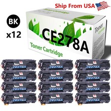 12-Pack CE278A 278A Black Toner Cartridge for Laser Jet P1566 M1538dnf Printer picture