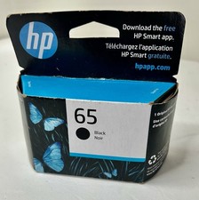 Genuine New OEM HP 65 Black Ink Noir Cartridge N9K02AN - EXP 2023 picture
