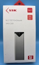 SSK M.2 NGFF SSD Enclosure SHE-C320 Type C USB 3.2 GEN 2 New In Box #0213 picture