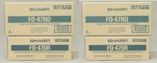 Lot of 4 Sealed Genuine Sharp FO-47ND Black Toner Cartridges & FO-47DR Drums picture