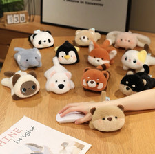 Cute Animal Plush Mouse Wrist Rest Pad – Fluffy Kawaii Wrist Support picture