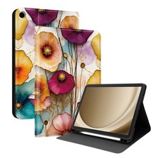 Butterfly Flower Lion Tablet Stand Case For Samsung Tab A7 A8 A9 A11+ S6 S9 S10 picture