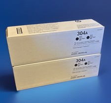 Lot Of 2 OEM HP LaserJet 304A CC530AD Black Toner Print Cartridge - NEW in Box picture