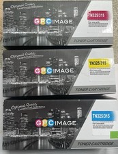 Three GPC Image TN325/315Laser TonerCartridges:  (1)Yellow, (1)Cyan (1)Magenta picture