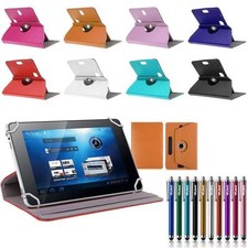 360?Folio Leather Box Case Cover For Toshiba TAB Android Window Tablet w/ Styus picture