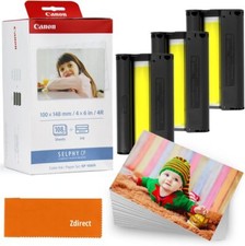 Canon KP-108IN Color Ink Paper Set 4x6 for Canon Selphy CP1300 1200 910 1500 Lot picture