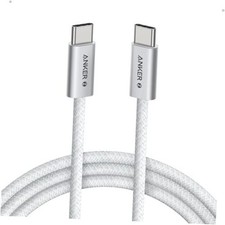 Anker Zolo USB C to USB C Cable, Braided and Dirt-Free Type-C Fast 6ft White picture