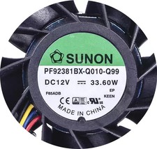 1PCS SUNON PF92381BX-Q010-Q99 9238 12V 33.60W PWM Server Fan picture