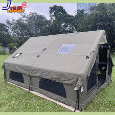 Luxury Large Inflatable Tent with Stove Jack & AC Port 4-12 Person 4 Season Glam picture