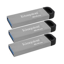 Kingston 64GB DataTraveler Kyson USB 3.2 Gen 1 200MBs Read Flash Drive (3-pack) picture
