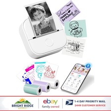 Mini Thermal Sticker Printer for Labels, Compatible with Smartphones & Tablets picture