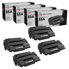 LD 4PK Replacement HP 55A 55X CE255A CE255X Toner Cartridges LaserJet P3015 M551 picture