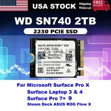 WD 2TB M.2 2230 SSD NVMe PCIe4x4 PC SN740 For Steam Deck ASUS ROG Dell Laptop picture