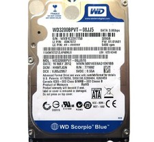 Western Digital WD3200BPVT-08JJ5T0 (WXB1) HHMTJGN 01.01A01 2.5