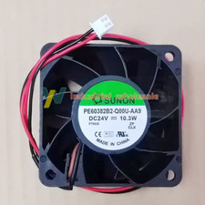 1pc new SUNON Fan PE60382B2-Q00U-AA9 DC 24V 6038 6CM 2 wire inverter cooling fan picture